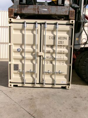 CICU 6033965, 20'GP, One Trip RAL1015