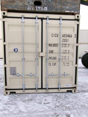 CICU 6034663, 20'GP, One Trip RAL1015