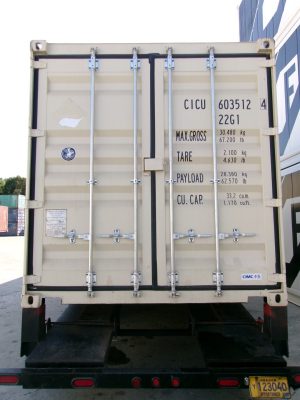 CICU 6035124, 20'GP, One Trip RAL1015